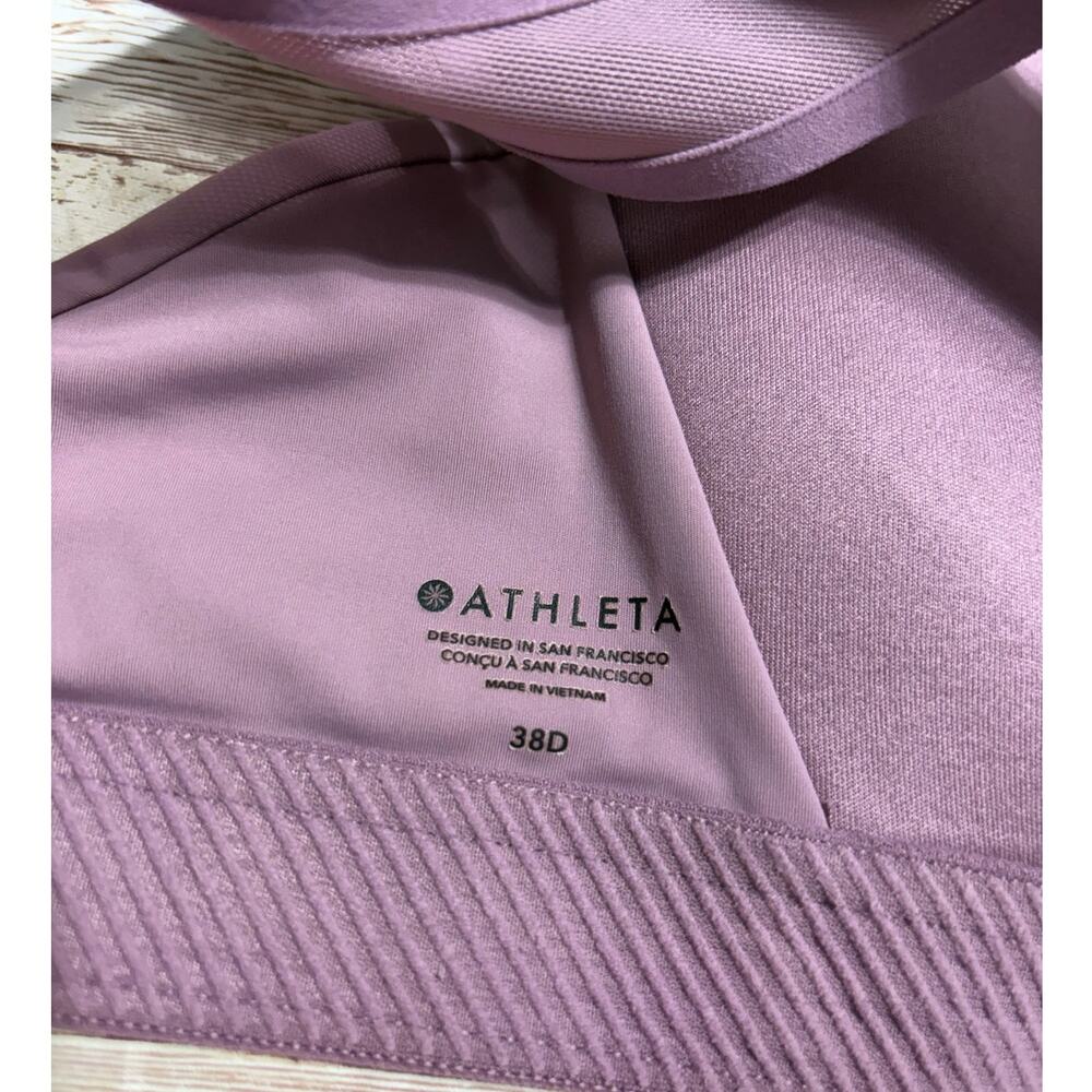 Athleta Sports Bra Size 38D Purple Activewear Workout Athleisure - Picture 4 of 4